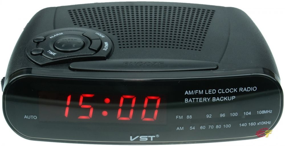 Радио-часы +будильник