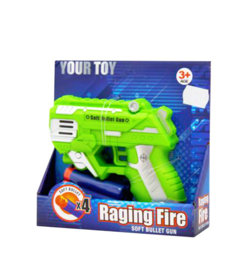 Игрушечный бластер с мягкими пулями