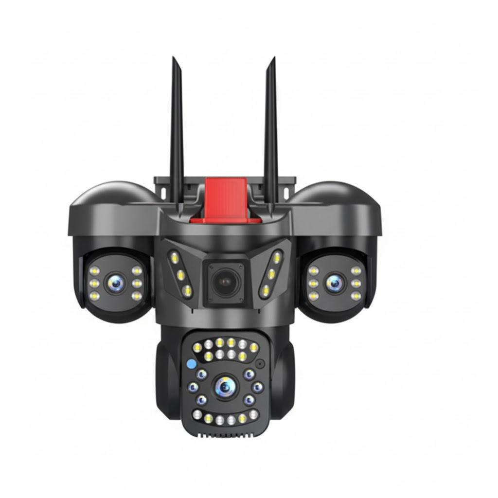 Умная Wi-Fi камера видеонаблюдения V380 (3 объектива, 6K)