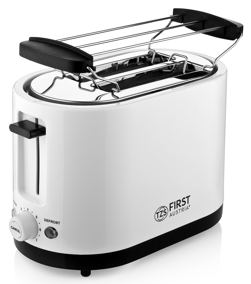 Тостер First FA-5368-3 белый на 2 тоста 750 Вт с регулировкой прожаривания