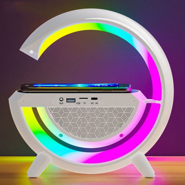 Ночник с колонкой и часами