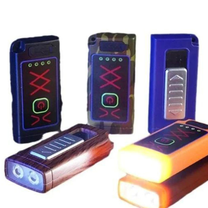 Зажигалка от аккумулятора+фонарик