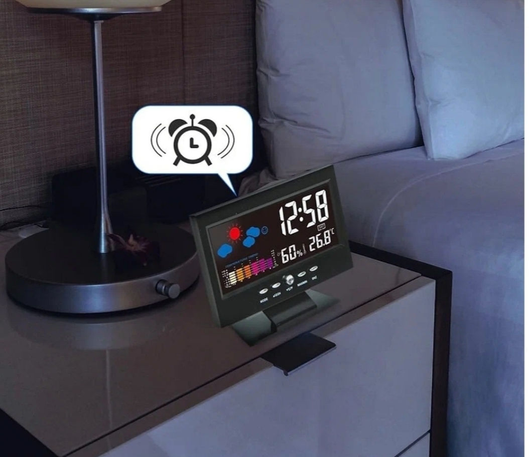 Часы с календарем и темометром