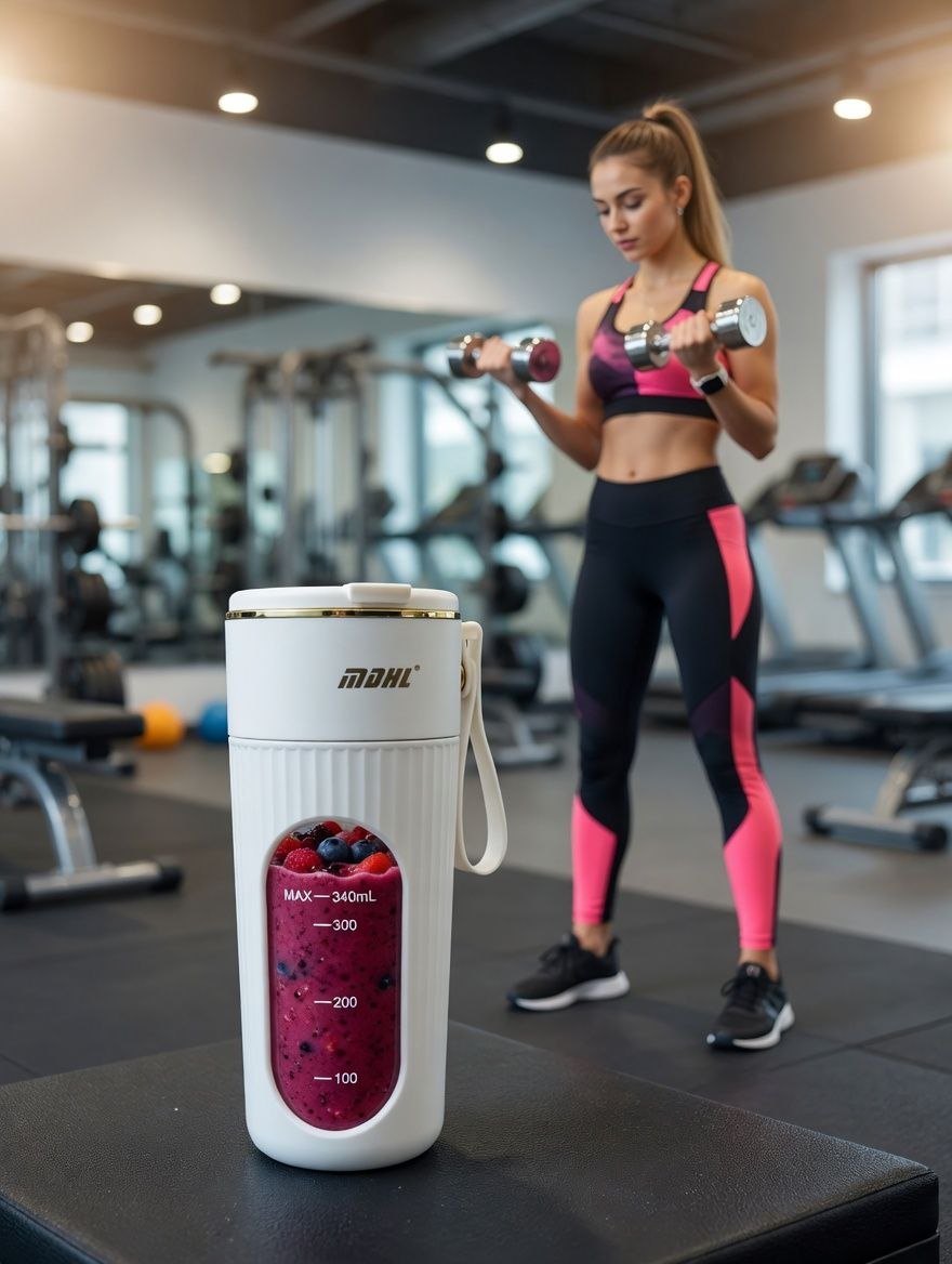 Портативный блендер MDHL AJ-01 340 мл — мини-блендер для смузи