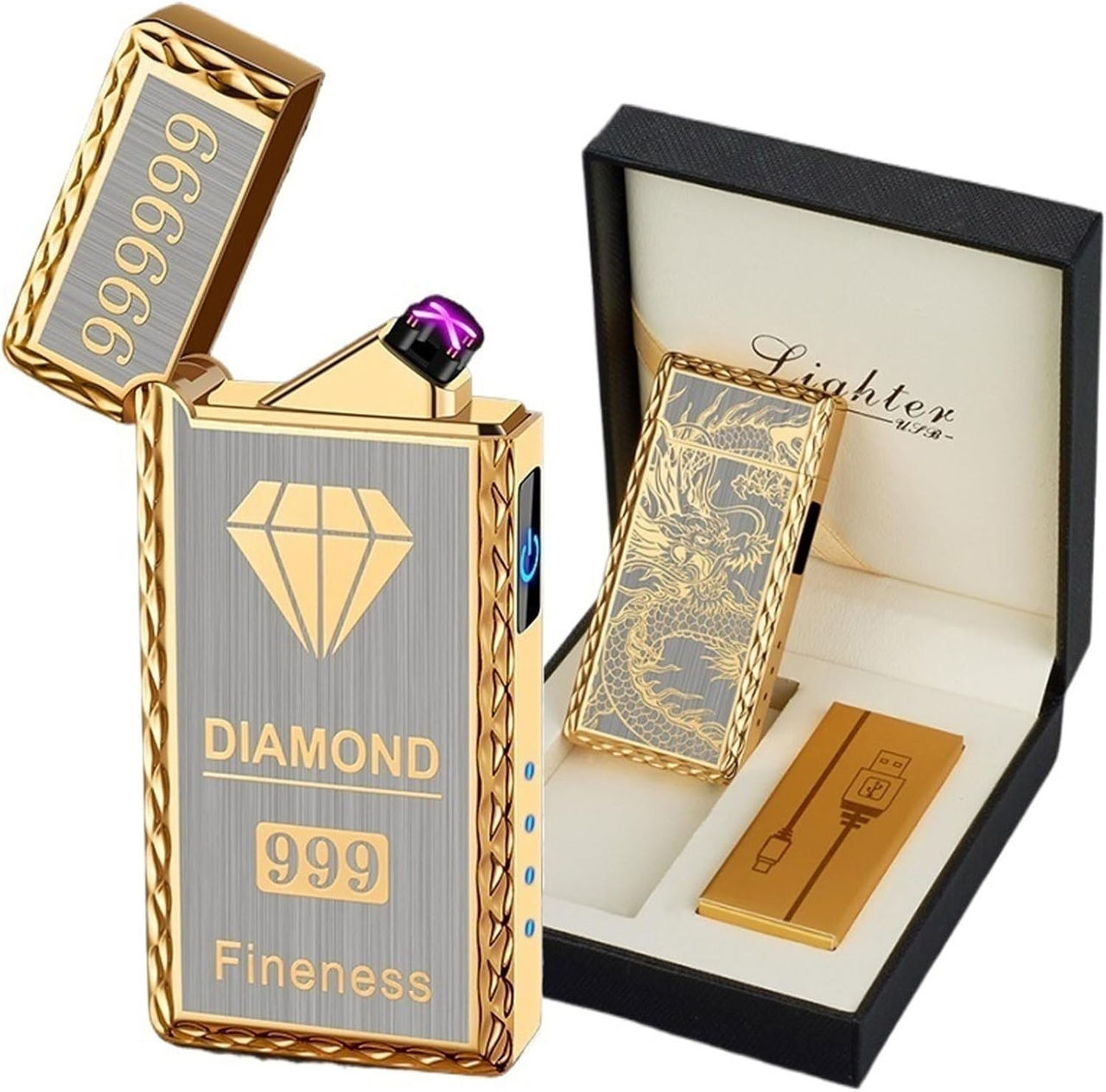 Зажигалка от аккумулятора и от газа