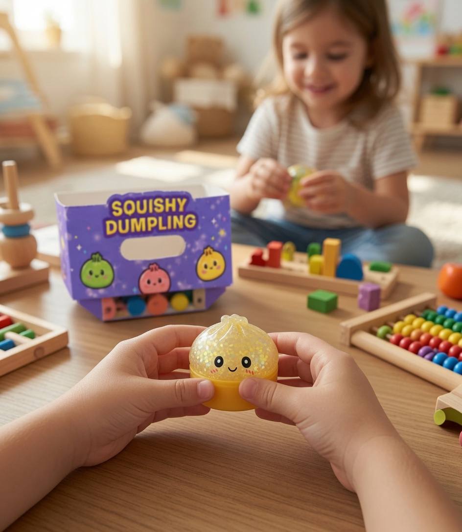 Антистресс OMG SQUISHY с блёстками «Хинкали»