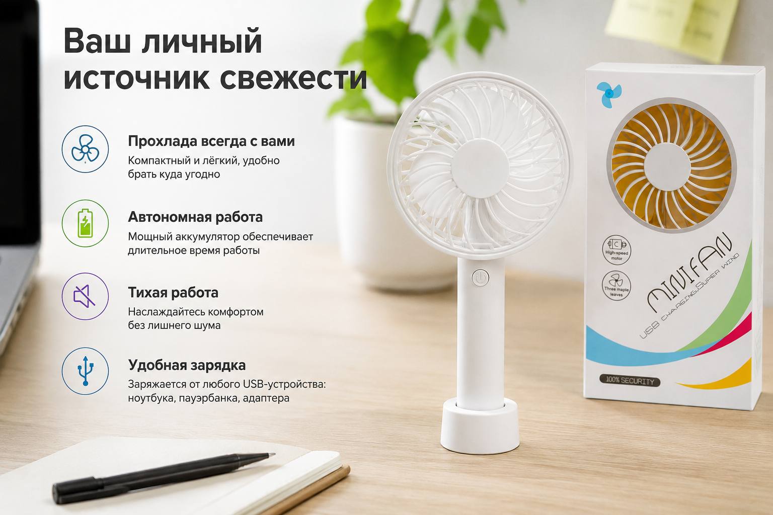 Ручной вентилятор