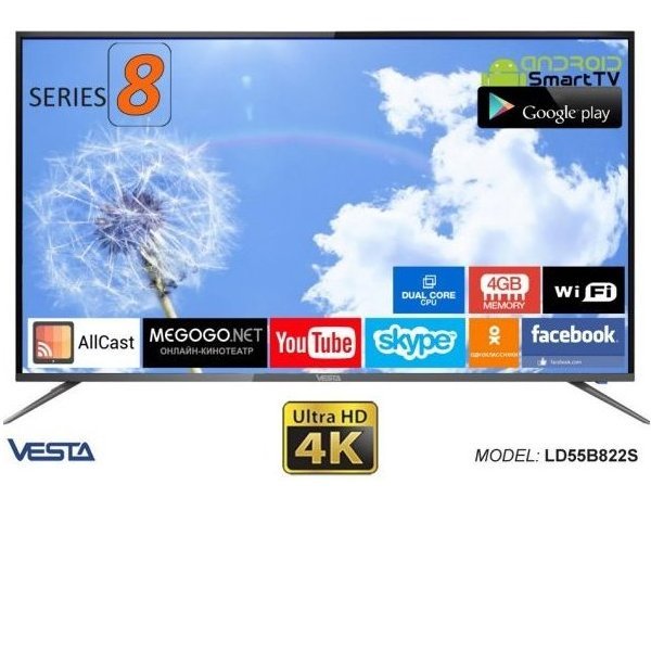 VESTA SmartTV2.0 LD55B822S 4K